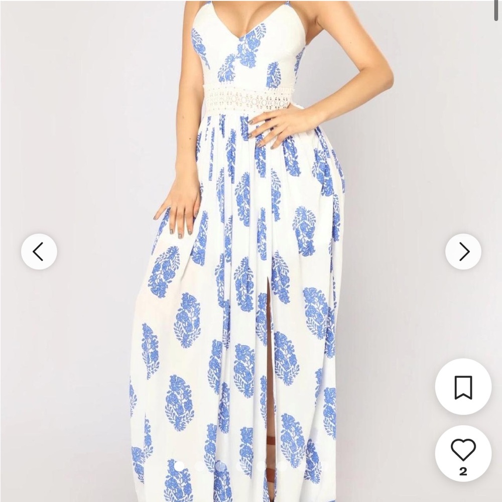 Fashion Nova Holy Slit Dress
